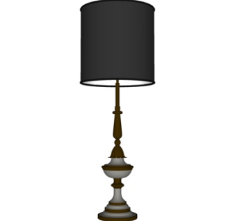 简欧台灯su模型