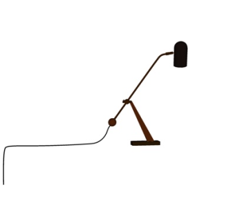 现代台灯su模型