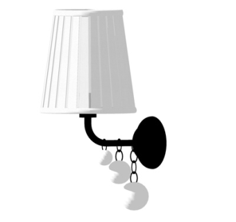 简欧壁灯su模型