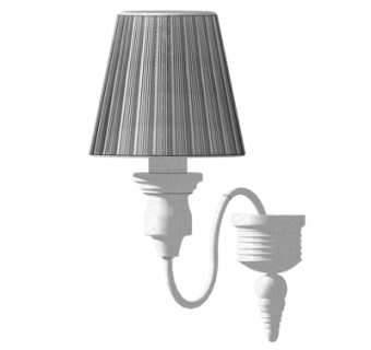 简欧壁灯su模型