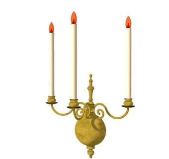 简欧壁灯su模型