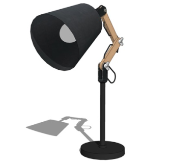 现代台灯su模型