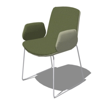 现代休闲椅su模型