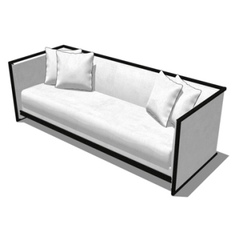 现代多人沙发su模型