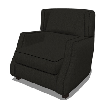 现代单人沙发su模型