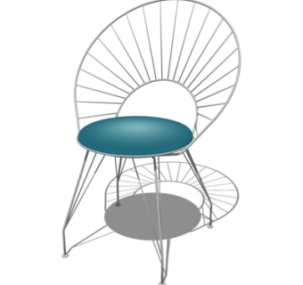 现代休闲椅su模型