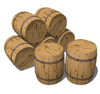 北欧木桶su模型