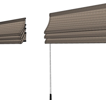 新中式卷帘su模型