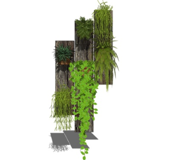 现代植物墙su吗