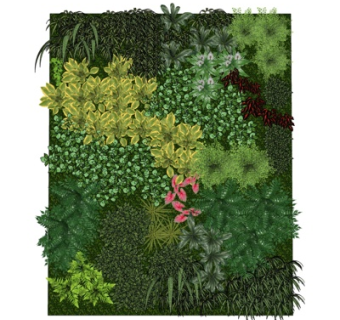 现代植物墙su吗