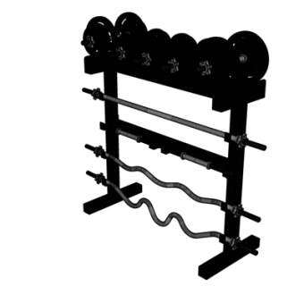 现代健身器械su模型