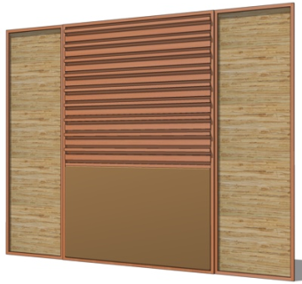 新中式衣柜su模型