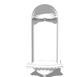 欧式石膏雕花壁龛su模型