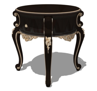 欧式圆几su模型