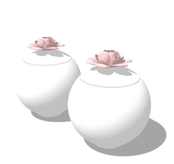 现代装饰品su模型