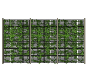 现代植物墙su模型