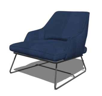 现代休闲椅su模型