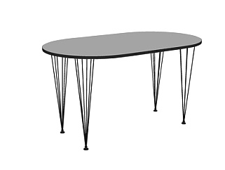 现代餐桌su模型