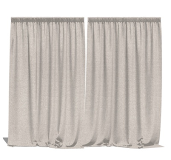 现代窗帘su模型