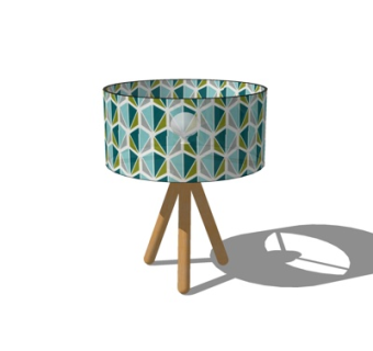 北欧台灯su模型