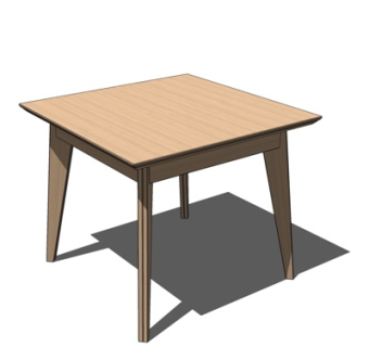 现代餐桌su模型