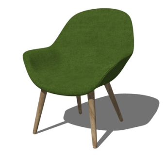 现代休闲椅su模型