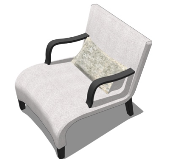 现代休闲椅su模型