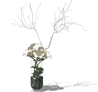 现代糕点su模型