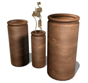 现代装饰品su模型