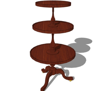 简欧餐桌su模型