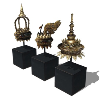 东南亚装饰品su模型