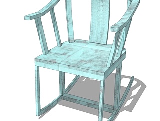 中式椅子su模型