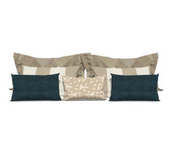 现代抱枕su模型