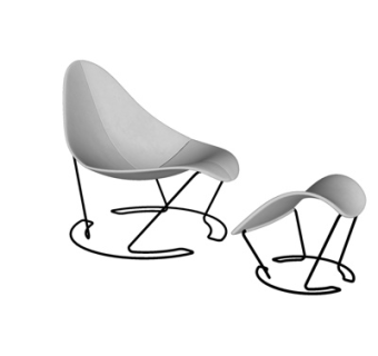 现代休闲椅su模型