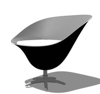 现代休闲椅su模型