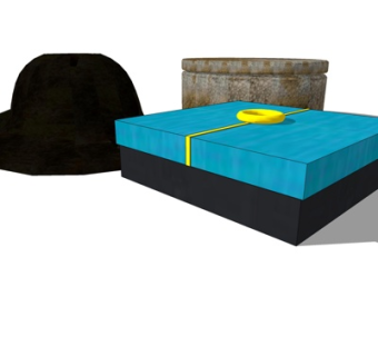 现代装饰品su模型