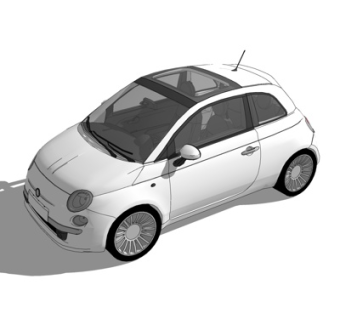 现代家用汽车su模型