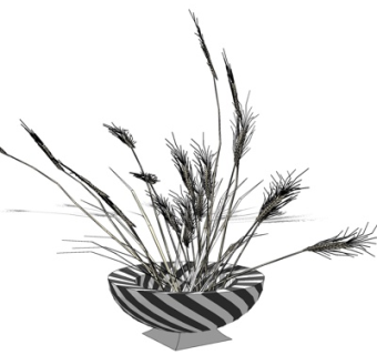 现代装饰品su模型