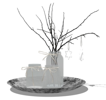 现代装饰品su模型