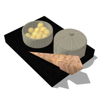 现代装饰品su模型