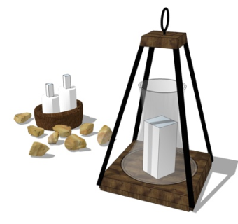 现代装饰品su模型