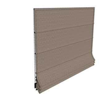 新中式卷帘su模型