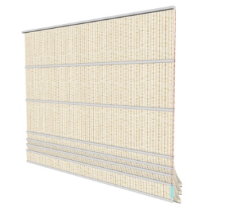 新中式卷帘su模型