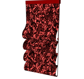 欧式卷帘su模型