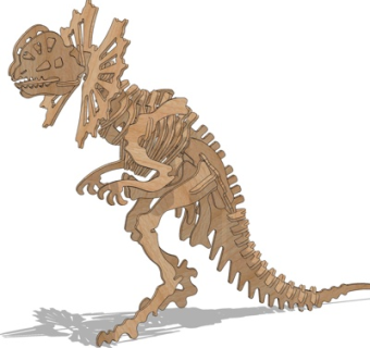 现代蜥蜴积木su模型