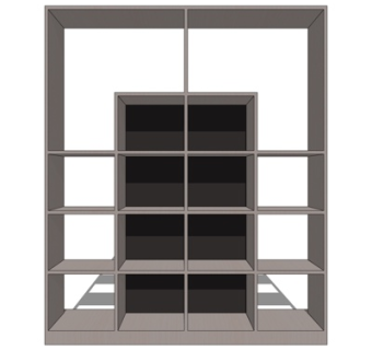 现代装饰柜su模型