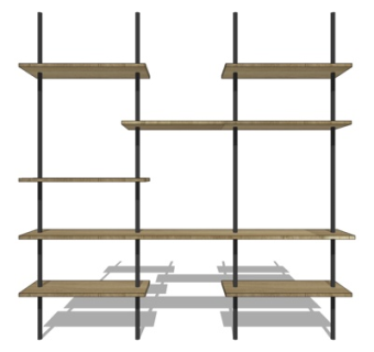 现代装饰柜su模型