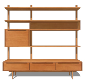 现代装饰柜su模型