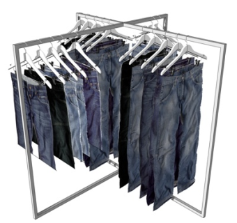 现代展示架su模型