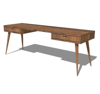 北欧书桌su模型